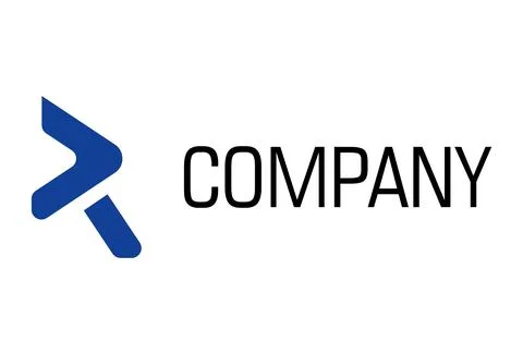 Blue Abstract Next Initial Letter R Logo Design	 Stock-Illustration