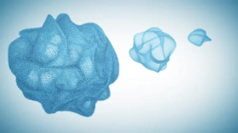 Blue abstract object Video stock 66373957