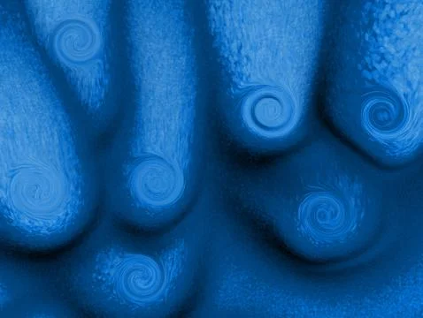 Blue Abstract Organic Texture Close-Up Background With Bulbous Shapes And D.. Stock Illustration
