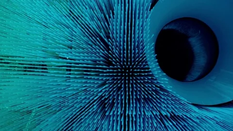 Blue Abstract Particles Stock Footage 82934758