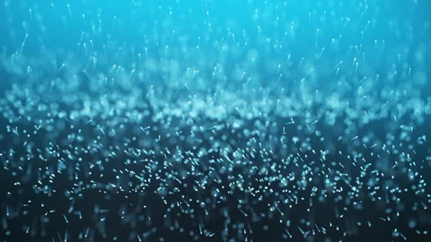 Blue abstract particles Stock Footage 151688811