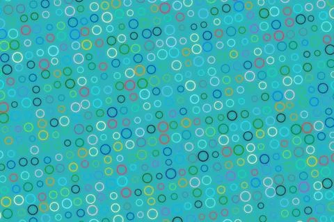 Blue abstract pattern with circles and dots in vibrant colors Stock Photos