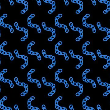 Blue abstract pattern design on black background suitable for textiles and .. Illustrazione stock