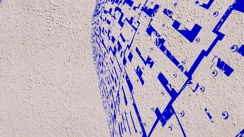 Blue abstract pattern. Stock Photos