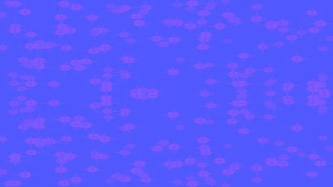 Blue abstract pattern with scattered pink and white floral elements Stock Footage 339773423