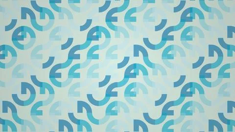 Blue abstract pattern with swirling shapes on light background Stock Illustration