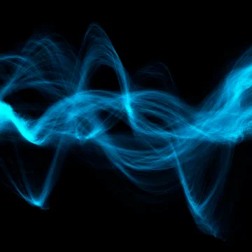 Blue abstract patterns, artwork Stock Illustration