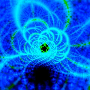 Blue abstract patterns, artwork Illustrazione stock