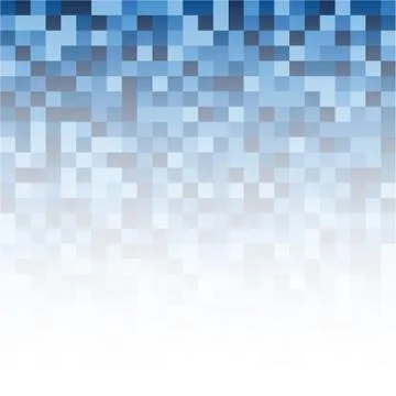 Blue Abstract Pixel Background Stock Illustration