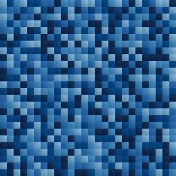 Blue Abstract Pixel Background Stock Illustration