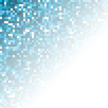 Blue Abstract Pixel Background Stock Illustration