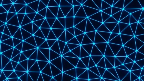 Blue Abstract Polygon or Triangle Shape Rotate Motion Background on Flatlay View Stock Footage 129065442