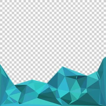 Blue abstract polygonal geometry graphic background design Stock Illustration