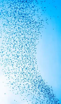 Blue abstract powder explosion background Stock Photos