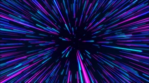 Blue abstract radial lines geometric background Video stock 118773146