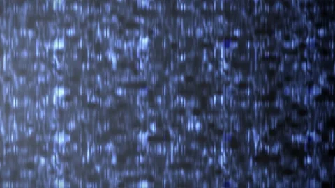 Blue abstract rain falling on dark backdrop. 2d animation Stock Footage 344875858