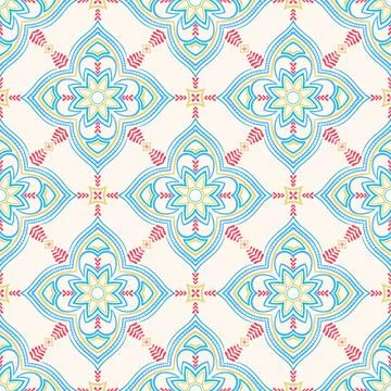 Blue abstract retro pattern Illustrazione stock
