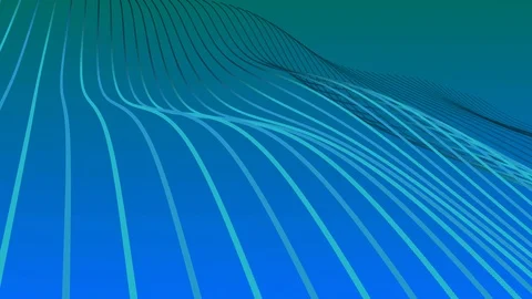 Blue abstract ripples on teal background Stock Footage 122411232