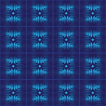 Blue abstract seamless vector background Stock Illustration