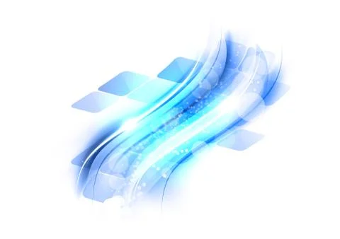 Blue abstract shape Stock Illustration
