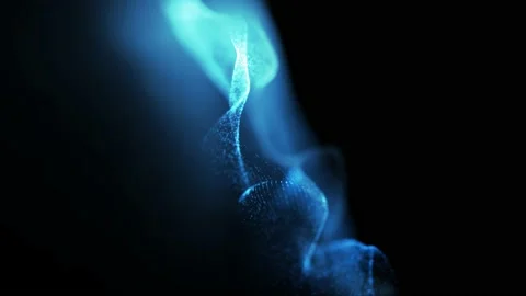 Blue abstract shapes in motion Video stock 154582506