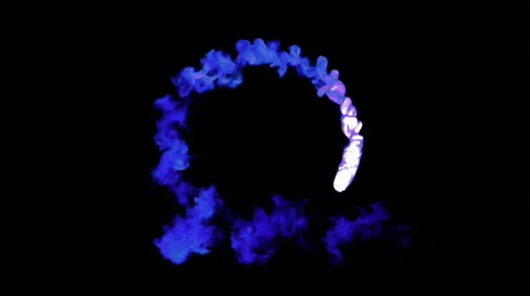 Blue abstract smoke jet loop Video stock 707046