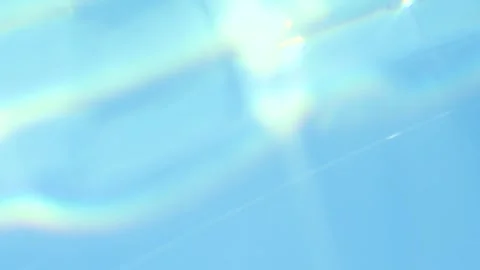 Blue abstract smooth bokeh light leak, water blurred motion, sunlight lens flare Stock Footage 287283264