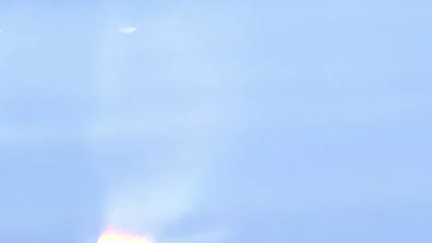 Blue abstract smooth bokeh light leak, water blurred motion, sunlight lens flare Stock Footage 312248058