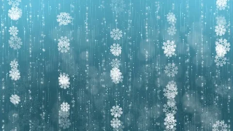 Blue Abstract Snowflakes Background. Stock Footage 81627725