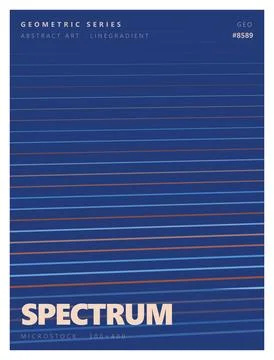 Blue abstract spectrum lines geometric background for graphic design. 스톡 일러스트