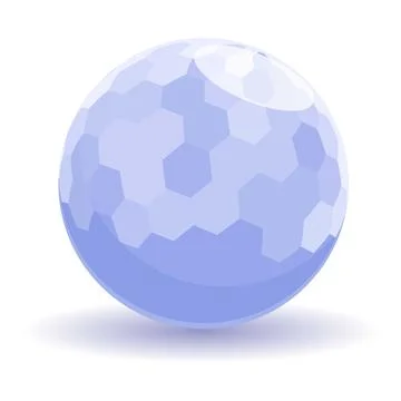 Blue abstract sphere rotating with honeycombs on its surface Stock Illustration