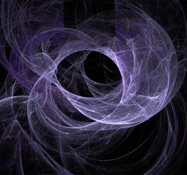 Blue abstract spherical linear pattern on black background, wallpaper, design Stock Illustration