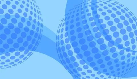 Blue Abstract Spiral Globe Background Stock Illustration