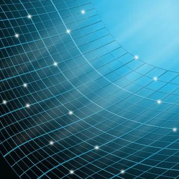 Blue abstract square  background Stock Illustration