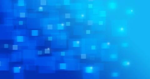 Blue abstract square pixel background with light glow for tech and digital theme イラスト素材
