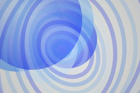 Blue abstract swirl pattern with concentric circles イラスト素材