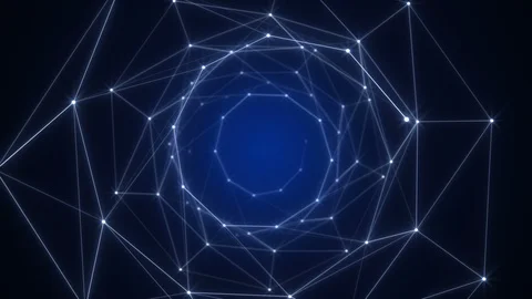 Blue abstract tech background Stock Footage 98999618