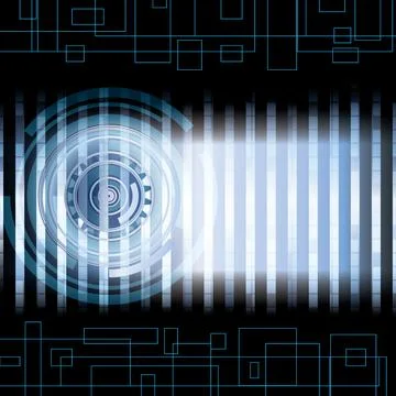 Blue abstract tech background Stock-Illustration