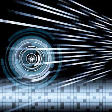 Blue abstract tech background Stock Illustration