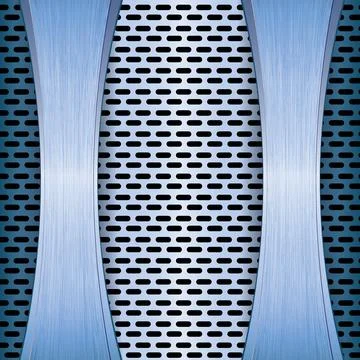 Blue abstract tech grid background Stock Illustration