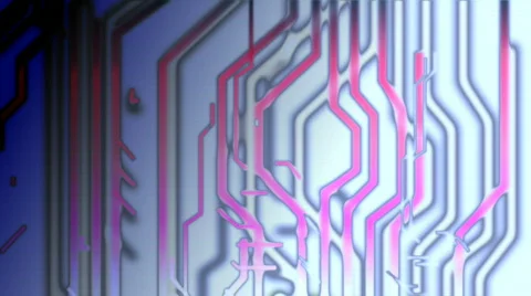 Blue abstract techno circuits Stock-Footage 315031