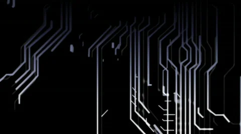 Blue abstract techno circuits Stock-Footage 315042