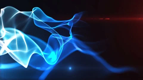 Blue abstract technology and big data motion background Video stock 169290552