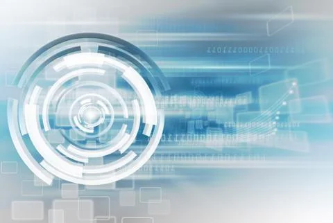 Blue abstract technology background Stock Illustration