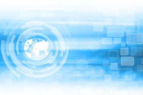 Blue Abstract Technology Background Stock Illustration