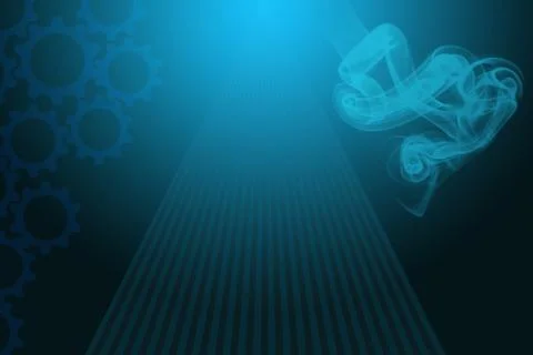 Blue abstract technology background Stock Illustration
