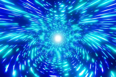 Blue abstract technology big data digital background. 3d rendering. Abstract Stock-Illustration