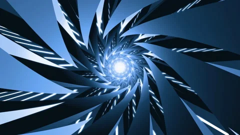 Blue abstract technology circle tunnel background Stock-Footage 165682488