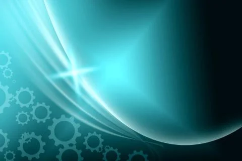 Blue abstract technology cyberspace background Stock Illustration