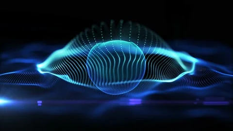 Blue abstract technology motion background Video stock 169308765